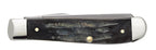 Reverse side of closed Case Jigged Buffalo Horn Mini Trapper knife
