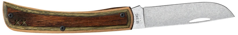 Case XR Sod Buster Jr. Camo Supreme DymaLux knife with stonewashed Skinner blade fully open