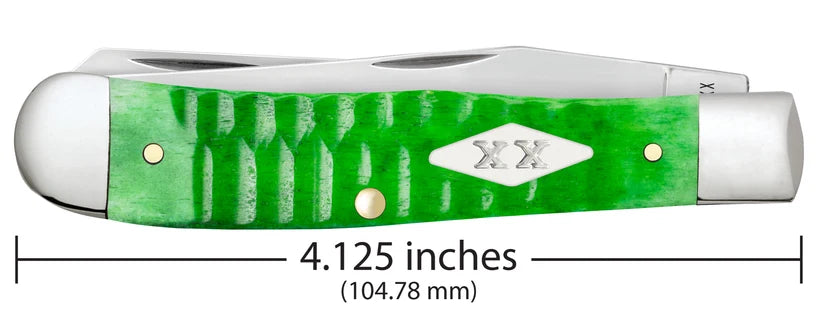 Case Gator Trapper pocket knife with measurements displayed