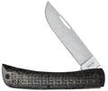 Case XR Sod Buster Jr. Black Burlap knife with Skinner blade partially open