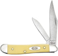 Case Yellow Synthetic Carbon Steel Peanut pocket knife, model 00030