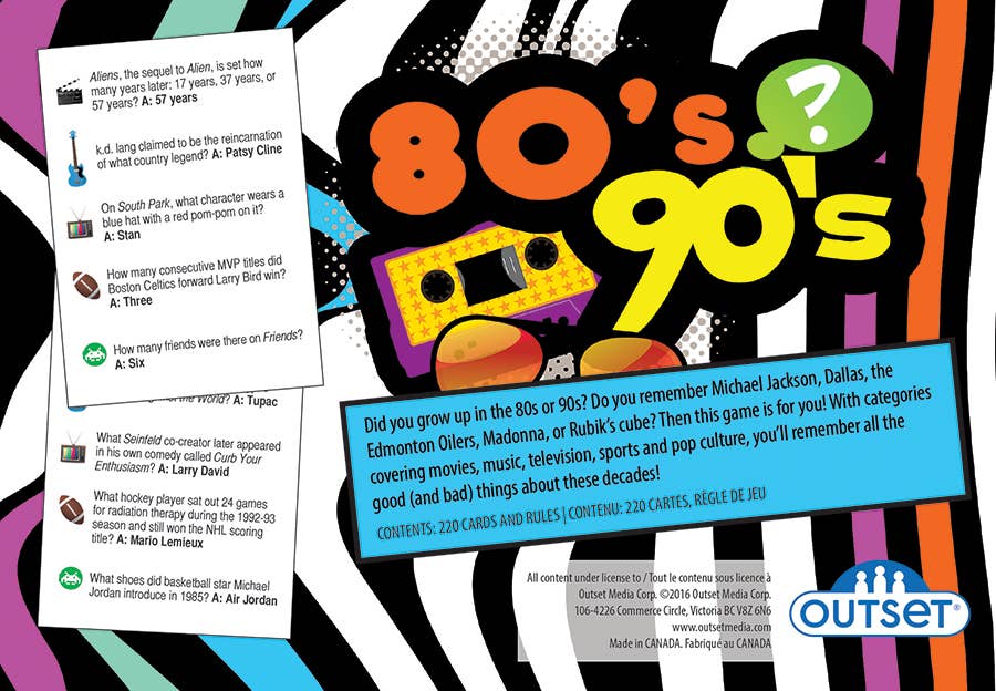 80s 90s Trivia Game