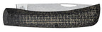 Reverse side of closed Case XR Sod Buster Jr. showing black burlap laminate handle