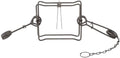 Duke #330 body grip trap with springs and chain.