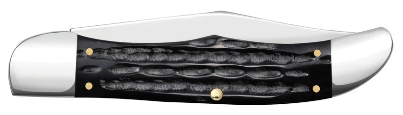 Reverse side of closed Case buffalo horn Folding Hunter