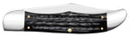 Reverse side of closed Case buffalo horn Folding Hunter