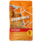 Sportmix Bite Size 21/8 dry dog food, orange 40 lb bag, front view
