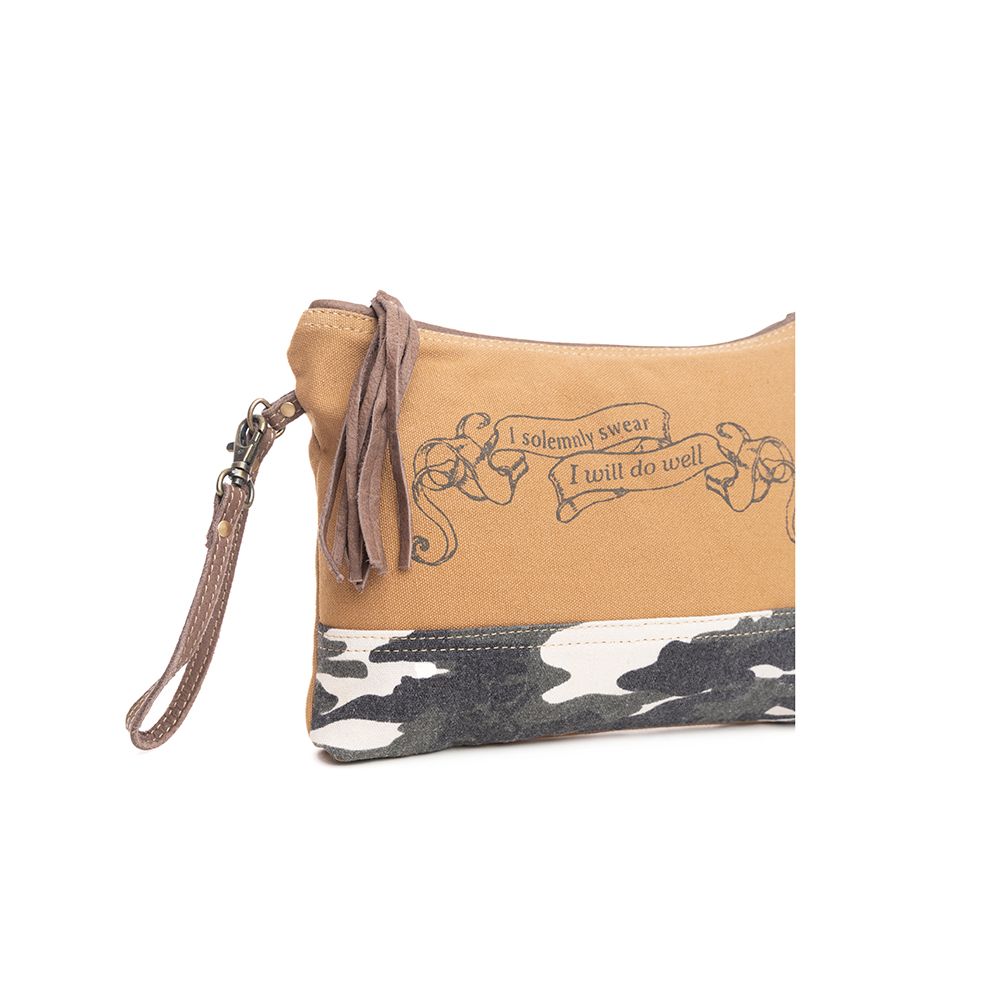 Myra Paloma Do Well Canvas Wristlet Pouch