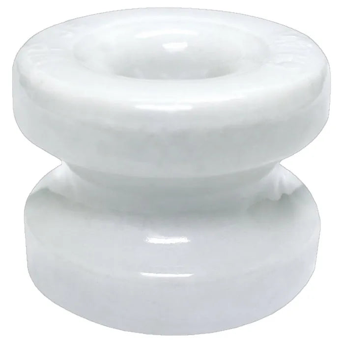 10 Large Corner Post Ceramic Insulators